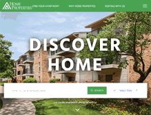 Tablet Screenshot of homeproperties.com
