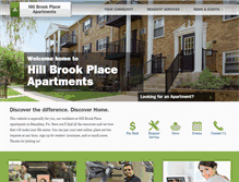 Tablet Screenshot of hillbrookplace.homeproperties.com