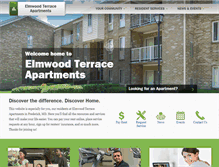 Tablet Screenshot of elmwoodterrace.homeproperties.com